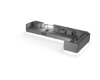 neon white L couch
