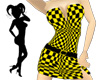 Checkered Dress Yellow
