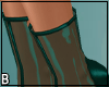 Teal Leather Club Boots