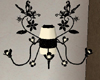 [LA] Black flower lamp