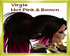 Virgie Hot Pink & Brown