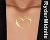 GOLD Open Heart Necklace