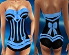PHV Blue/Black Corset