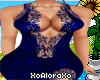 (A) Navy Blue Gown