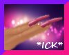 *ICK* Long Pink Nails