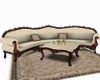 Victorian sofa,rug,table