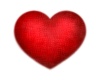 *LL* red heart sticker