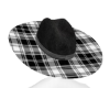 B&W plaid fedora