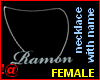 !@ Necklace w/name FEMAL