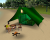 CampingFire+OutDoorTent