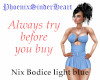 Nix Bodice light blue