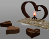 choco heart fireplace
