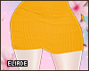 Yellow knit skirt