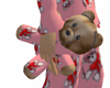 Teddy with Pink PJ's