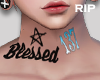 R. 137 neck tattoo