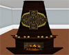 Brown celtic fireplace