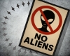 No Aliens Poster