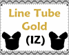 (IZ) Line Tube Gold