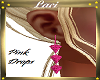 ~L~Pink 3 Drop Earrings