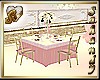 "S" PINK GOLDEN TABLE