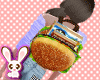 ❤ Hamburger Backpack