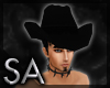 -SA- Cowboy Hat Black