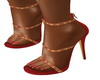Red/Gold Sassy Sandals