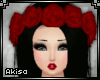 |AK|Ashla Black+Red rose