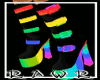 Flashing Rainbow Boots