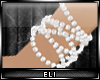 E> White Pearl Bracelet