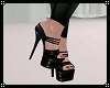 Black PVC Heels