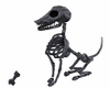 Gray Skeleton Dog
