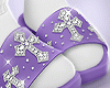 Purple Cross Slippers