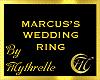 MARCUS'S WEDDING RING