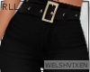 WV: Belted Blk Jeans RLL