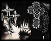 ♡ goth cross clip