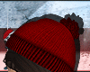 b. all red beanie