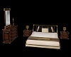 !! Cream & Wood Bed Set