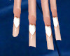 nude heart nails