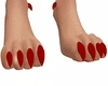Red Feet Claws F