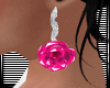 Crystal Rose Earr./Pink