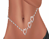 *M* Heart belly chain