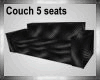 Couch (5) Seats Black
