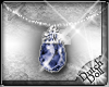 DD saphire drop necklace