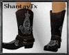 Drk Brn Leather Boots