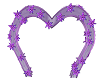 purple wedding heart 