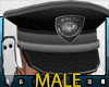 Bk/Gr Police Officer Hat
