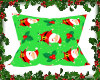 Santa Print Pillow