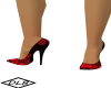 Red Black Valentine Heel