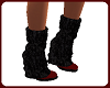 black and red boots